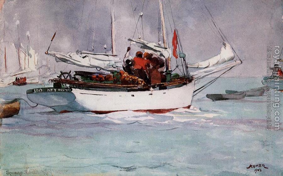Winslow Homer : Sponge Boats, Key West